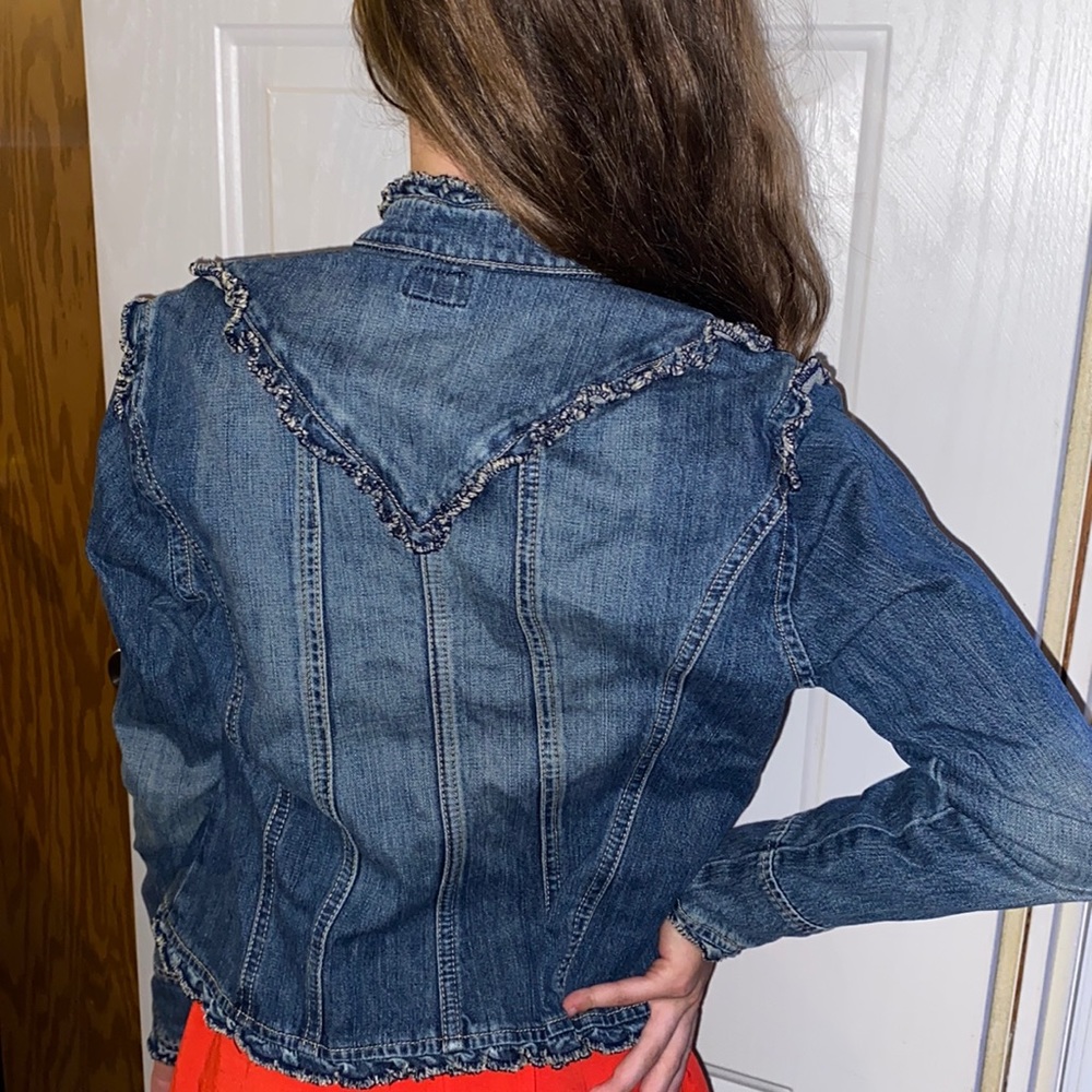 Women’s Denim Vintage Jacket. Rave Jacket.
